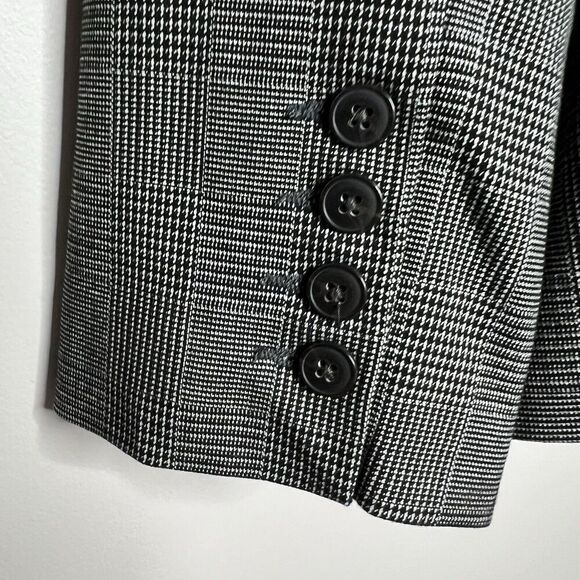 Norma Kamali Blazer Womens 18 Houndstooth Single Button Jacket Lined‎ Career - Picture 8 of 16